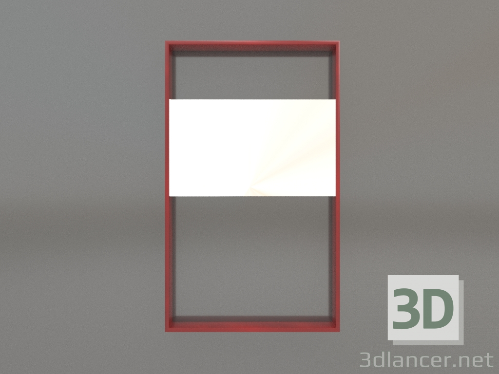 3D modeli Ayna ZL 08 (450х750, kırmızı) - önizleme