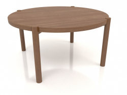 कॉफी टेबल जेटी 053 (सीधा अंत) (डी = 790x400, लकड़ी की भूरी रोशनी)