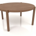 3 डी मॉडल कॉफी टेबल जेटी 053 (सीधा अंत) (डी = 790x400, लकड़ी की भूरी रोशनी) - पूर्वावलोकन