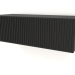 modèle 3D Étagère suspendue ST 06 (1 porte ondulée, 800x315x250, bois noir) - preview