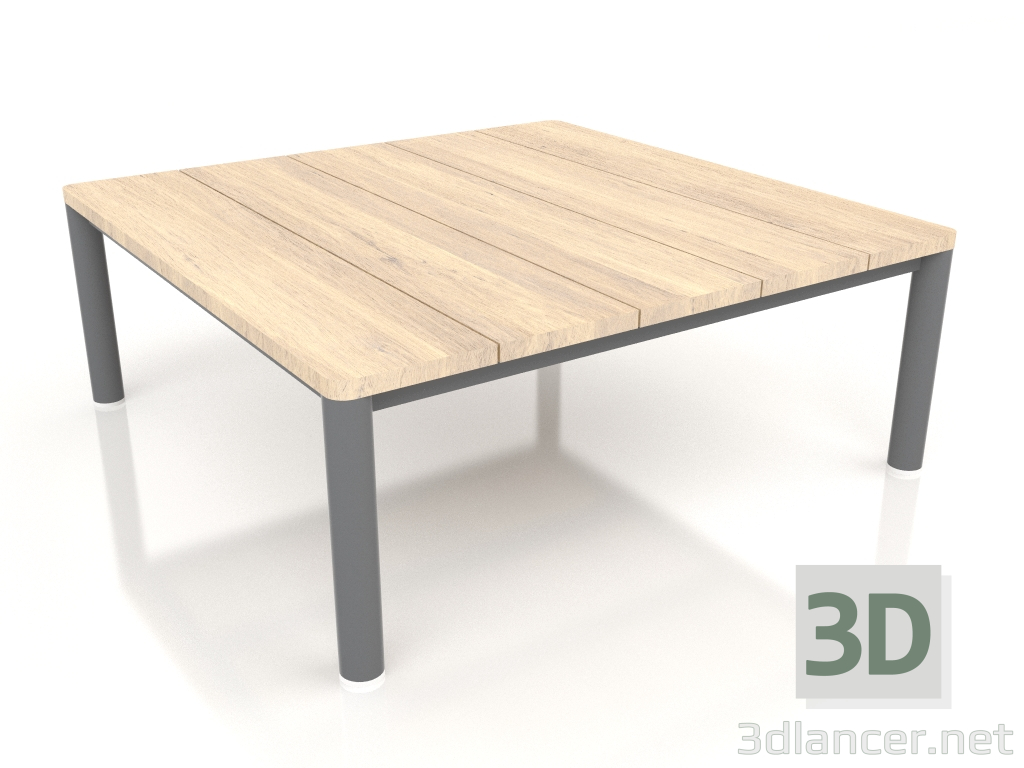 modello 3D Tavolino 94×94 (Antracite, Legno Iroko) - anteprima