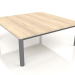 3d model Coffee table 94×94 (Anthracite, Iroko wood) - preview