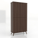 Modelo 3d Gabinete 5 1000x450x2000 mm (nogueira escura) - preview