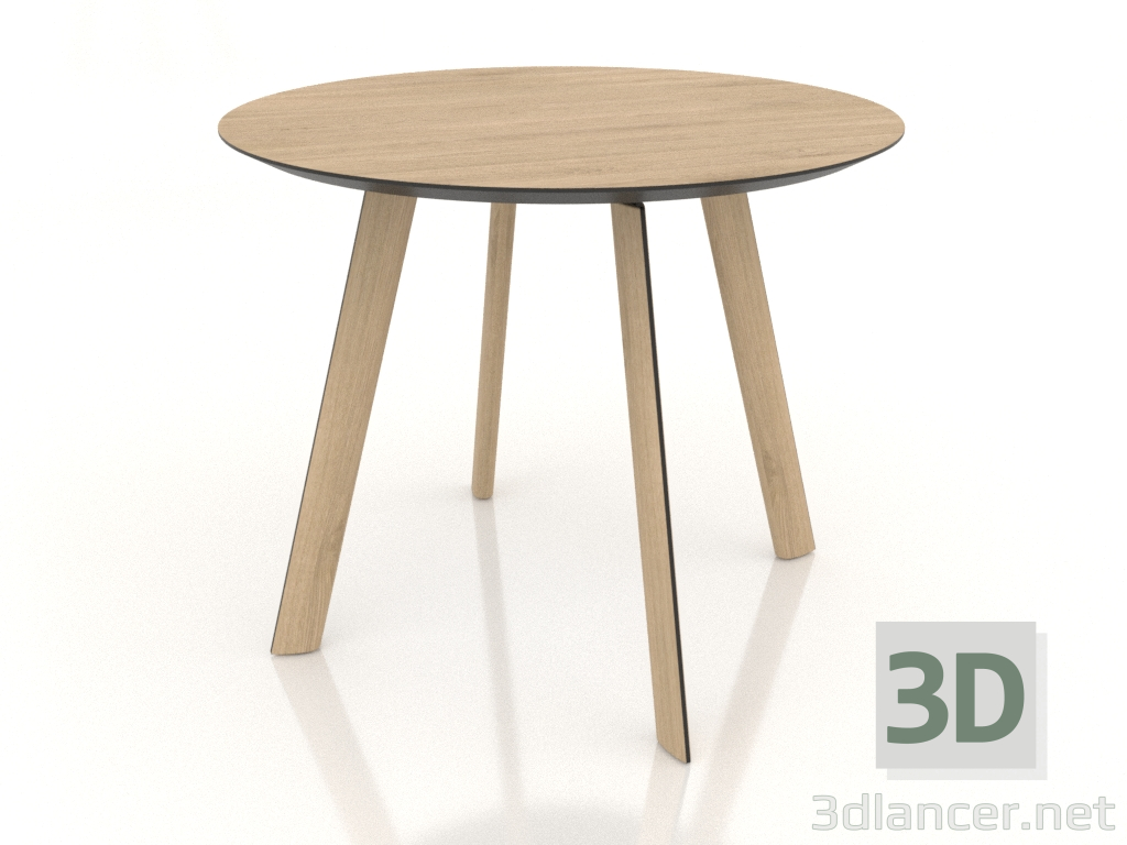 3D Modell Esstisch BRASKO 900x900x750 mm (Eiche hell) - Vorschau