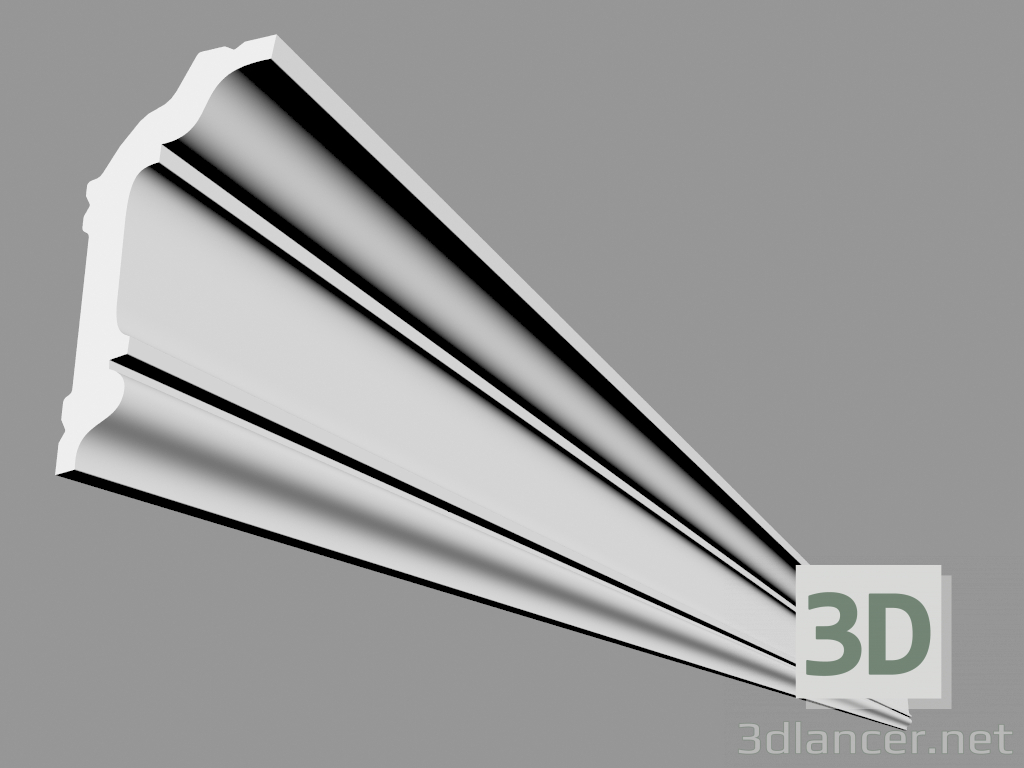 3D Modell Gesims СХ176 (200 x 8 x 4 cm) - Vorschau