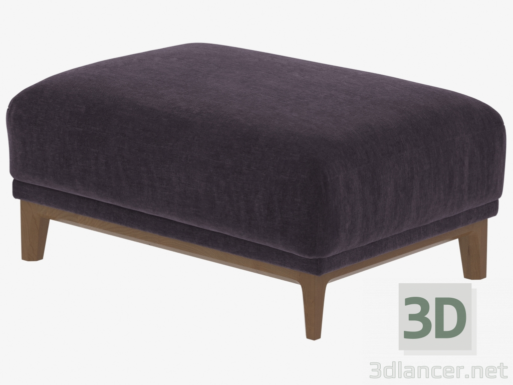 modello 3D Modulo divano pouf da 630x940mm (art.916) - anteprima