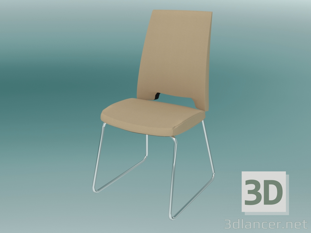 3D Modell Bürostuhl (21V) - Vorschau