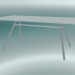 3 डी मॉडल टेबल मार्ट (9820-01 (100x200 सेमी), एच 73 सेमी, एचपीएल सफेद, एल्यूमीनियम बाहर निकालना, सफेद पाउडर ले - पूर्वावलोकन