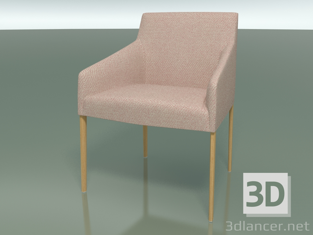 3d model Armchair 2702 (with fabric upholstery, Natural oak) - preview