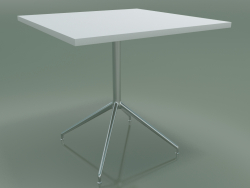Tavolo quadrato 5708, 5725 (H 74 - 79x79 cm, steso, Bianco, LU1)