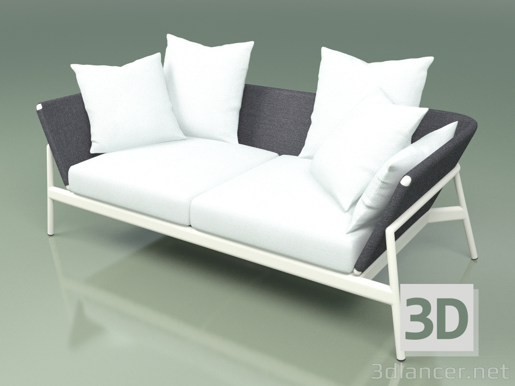 3D Modell Sofa 002 (Metallmilch, Batylinegrau) - Vorschau