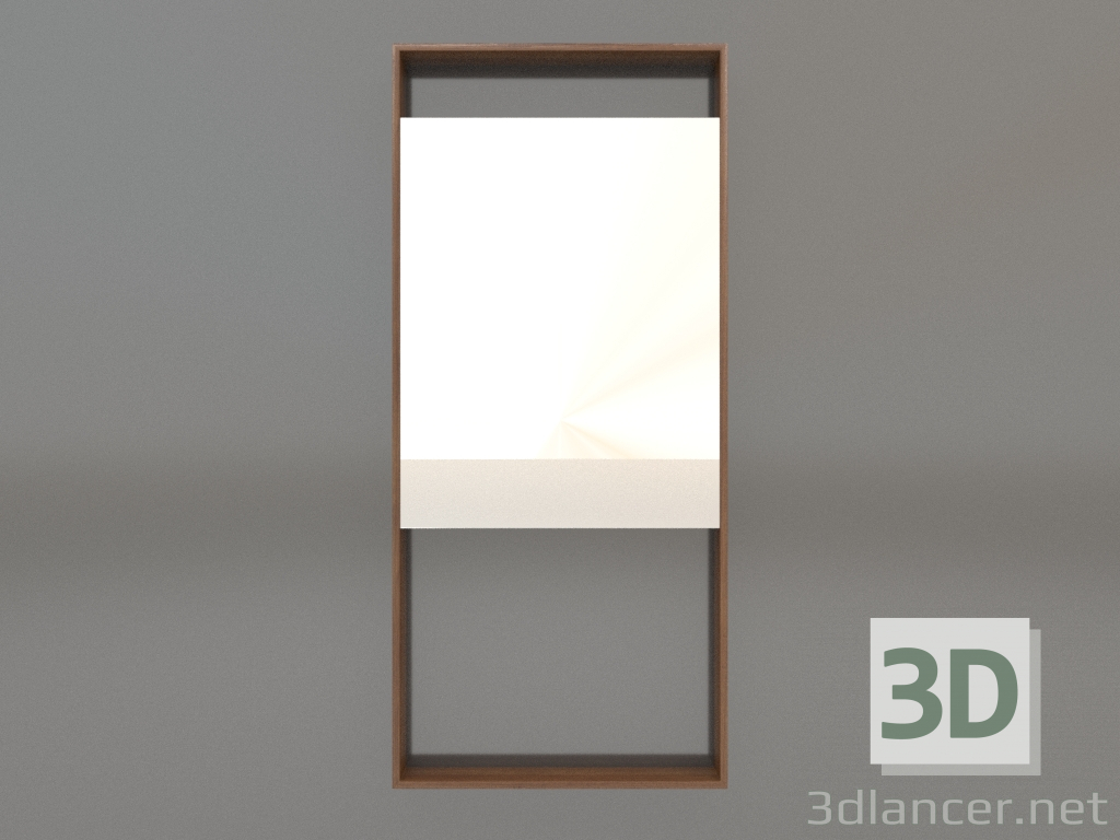 modello 3D Specchio ZL 08 (450x1000, legno marrone chiaro) - anteprima