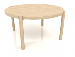 Coffee table JT 053 (straight end) (D=790x400, wood white)