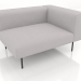3D Modell 1-Sitzer-Sofamodul mit Armlehne rechts - Vorschau