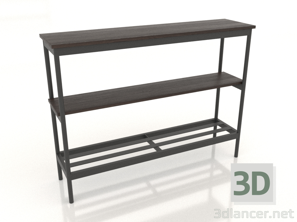 modèle 3D Console 1200x300 mm (frêne noyer) - preview