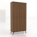 modello 3D Mobile 5 1000x450x2000 mm (noce chiaro) - anteprima