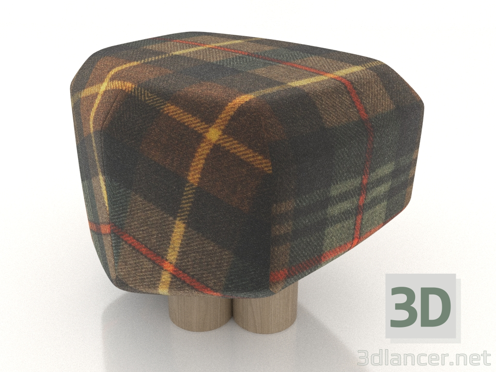Modelo 3d Pufe LADY KIM - preview Modelo 3d Pufe LADY KIM - preview