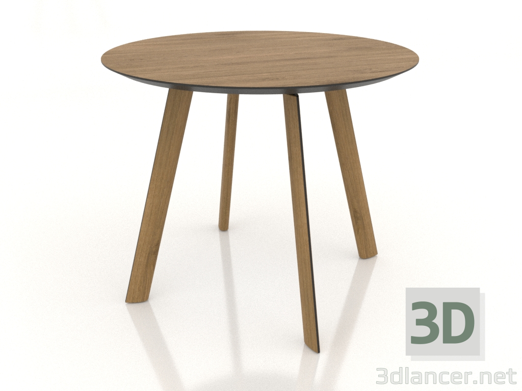 3D Modell Esstisch BRASKO 900x900x750 mm (Eiche natur) - Vorschau