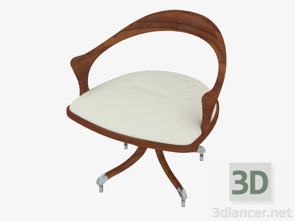 3D Modell Bürostuhl mit Lederpolster (Art. 2204 JSH) - Vorschau