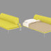 3d model Sofa-transformer with removable upholstery Single - preview