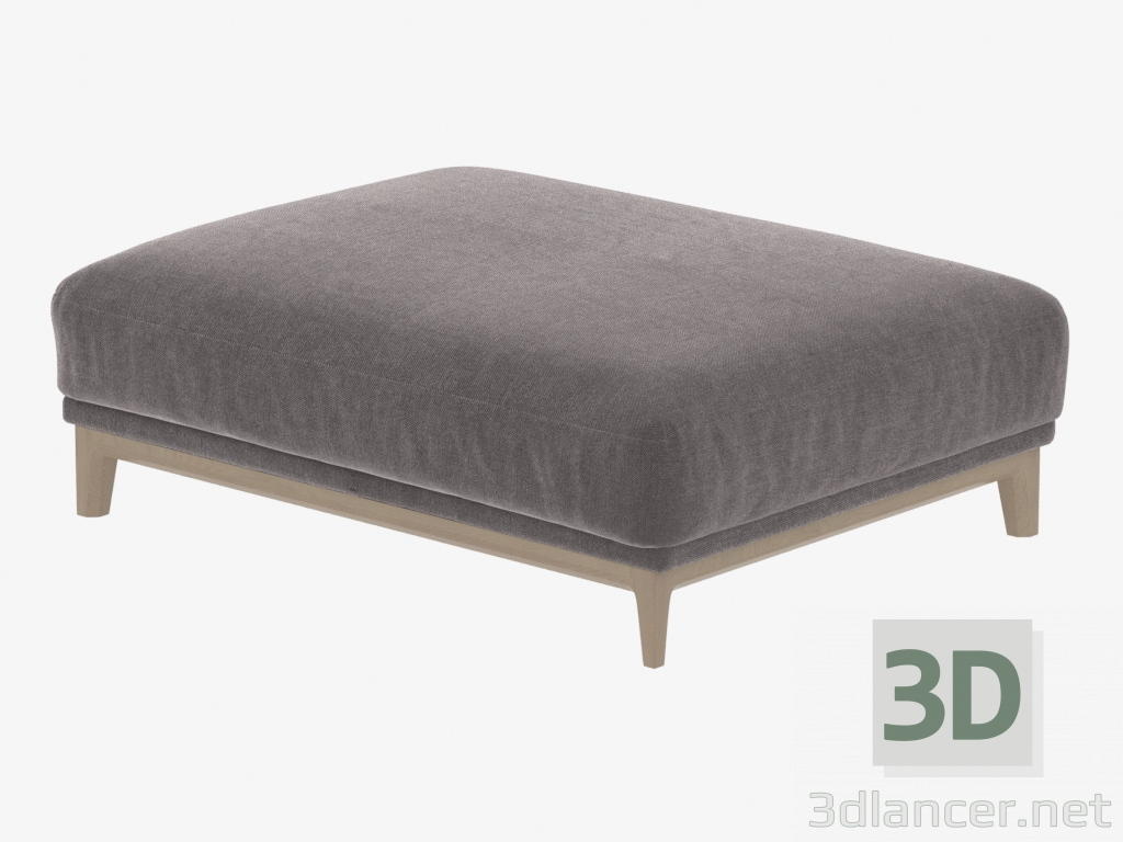 modello 3D Modulo divano pouf da 1240x940mm (art.915) - anteprima