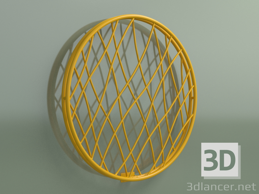 3D modeli Radyatör Medusa (1415x1415, Kavun Sarısı - RAL 1028) - önizleme