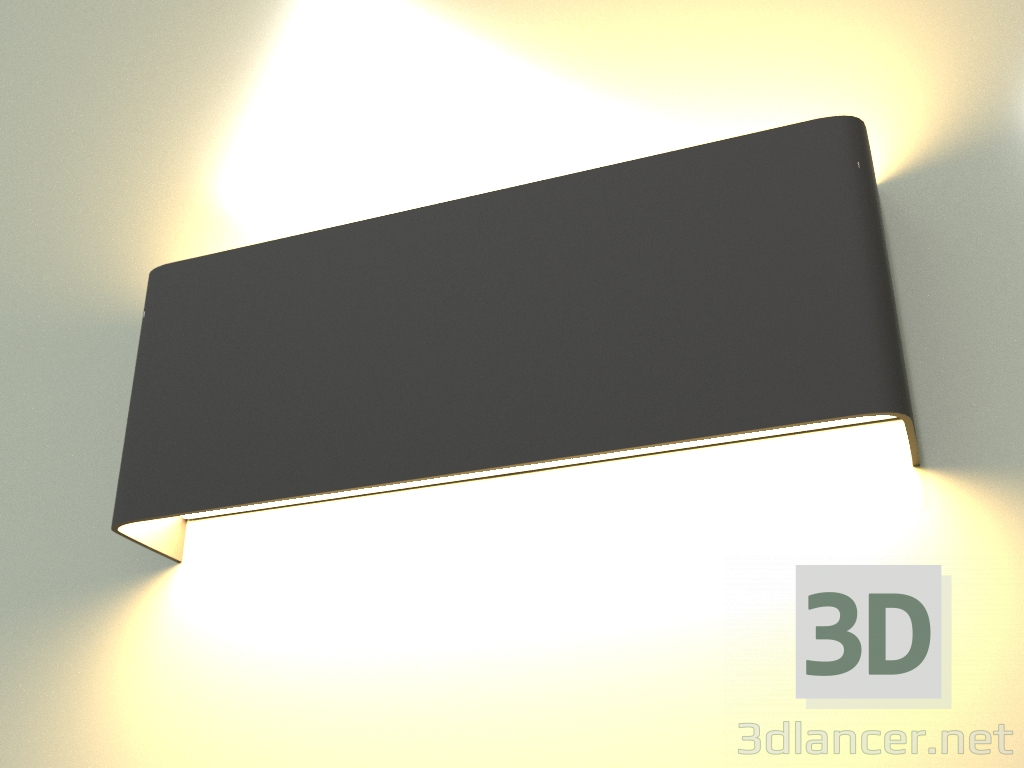 modello 3D Lampada da parete A065S 8W SBK - anteprima