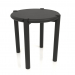 3d model Stool (rounded end) (D=420x433, wood black) - preview