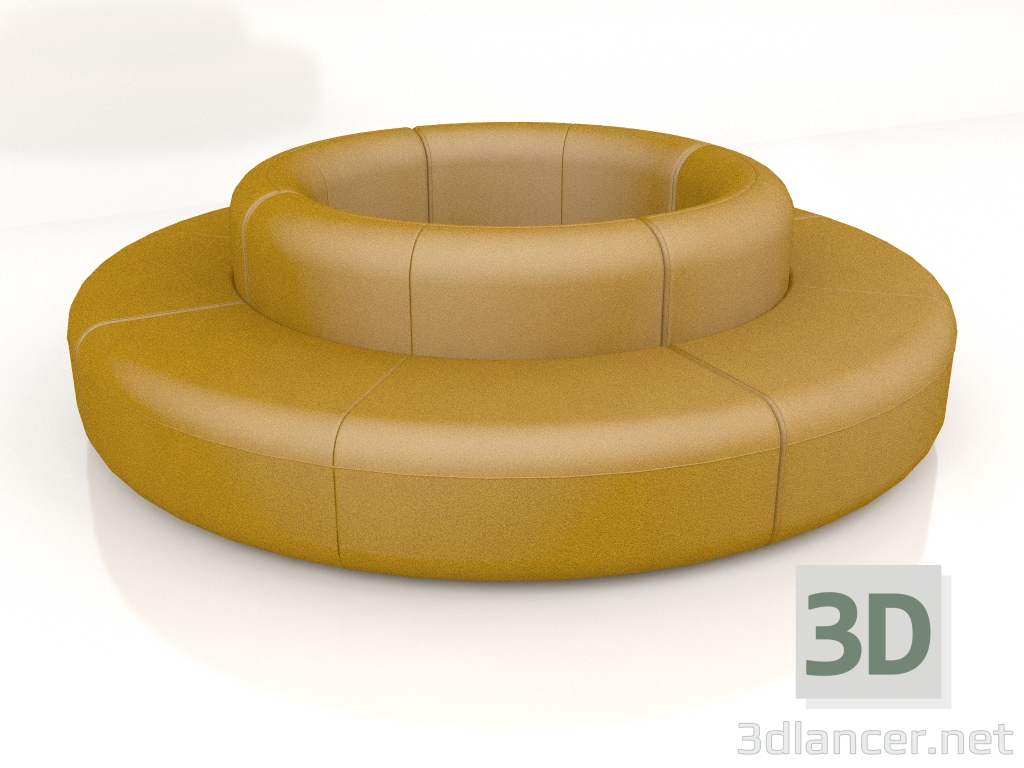 3 डी मॉडल सोफा आर्टिको सिंगल सोफा AT20 (2820x2820) - पूर्वावलोकन