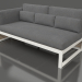 3d model Modular sofa, section 1 left, high back (Agate gray) - preview