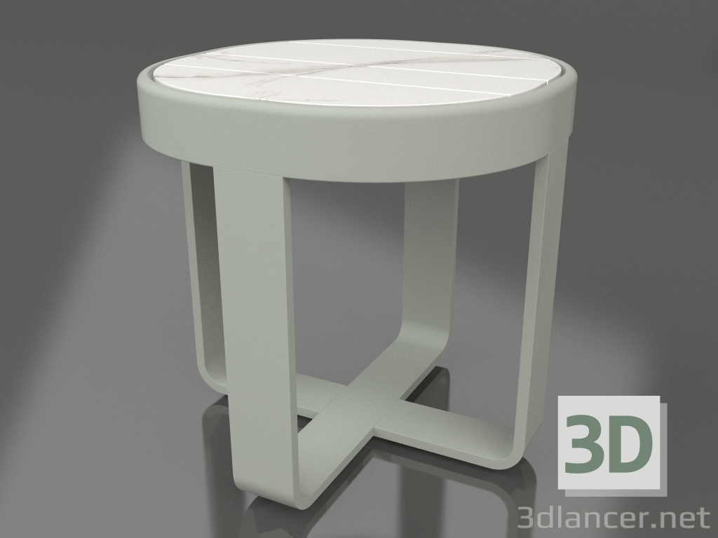 3d модель Кофейный столик круглый Ø42 (DEKTON Aura, Cement grey) – превью