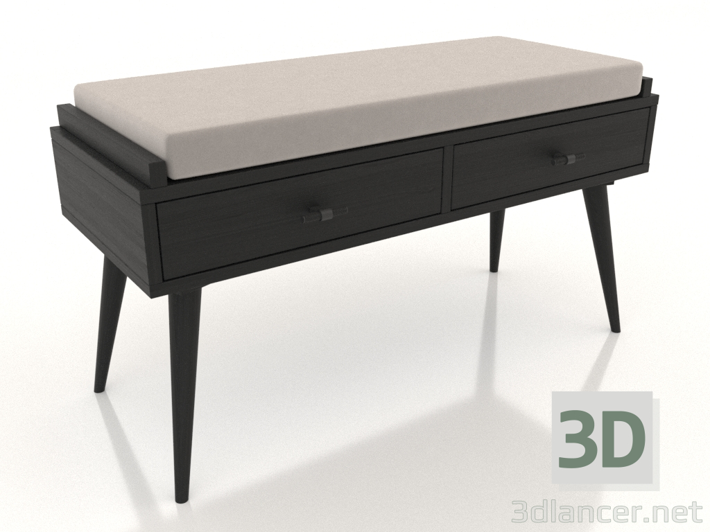 Modelo 3d Banquete (preto RAL 9005) - preview