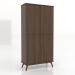 modèle 3D Armoire 5 1000x450x2000 mm (frêne éclairci noyer) - preview