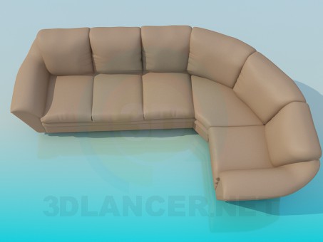 modelo 3D Sofá - escuchar modelo 3D Sofá - escuchar