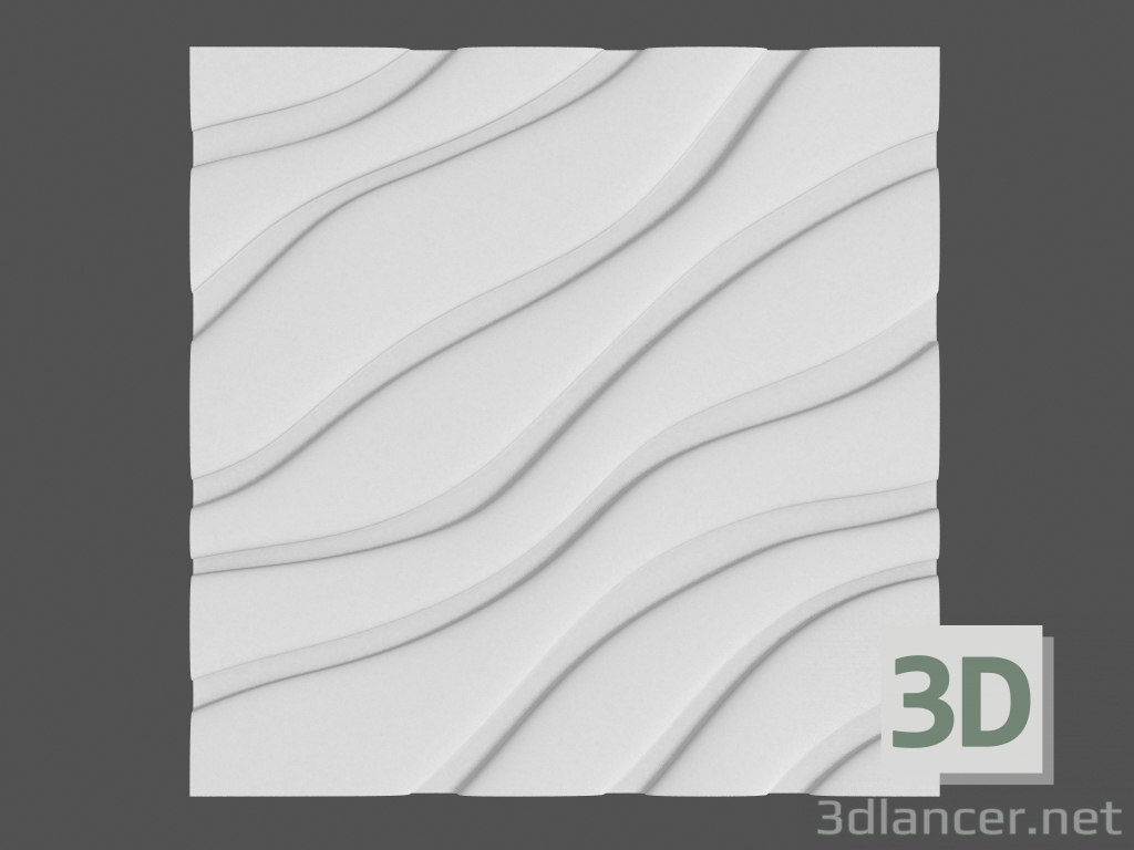3d model Panel de terciopelo 3D - vista previa