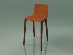 बार कुर्सी 5902 (4 लकड़ी के पैर, असबाबवाला, अखरोट)