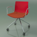 3d model Chair 0290 (4 castors, with armrests, LU1, with seat cushion, PO00104) - preview