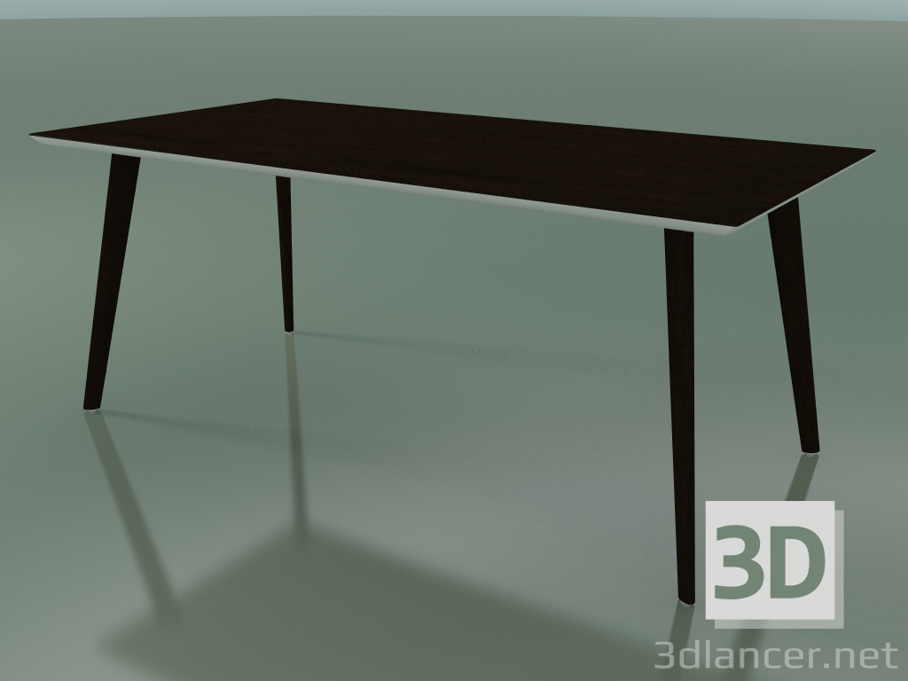 modèle 3D Table rectangulaire 3505 (H 74 - 180x90 cm, M02, Wengé, option 2) - preview