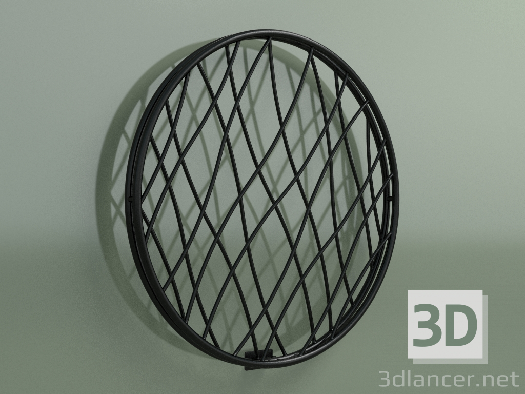 modello 3D Radiator Medusa (1415x1415, nero - RAL 9005) - anteprima