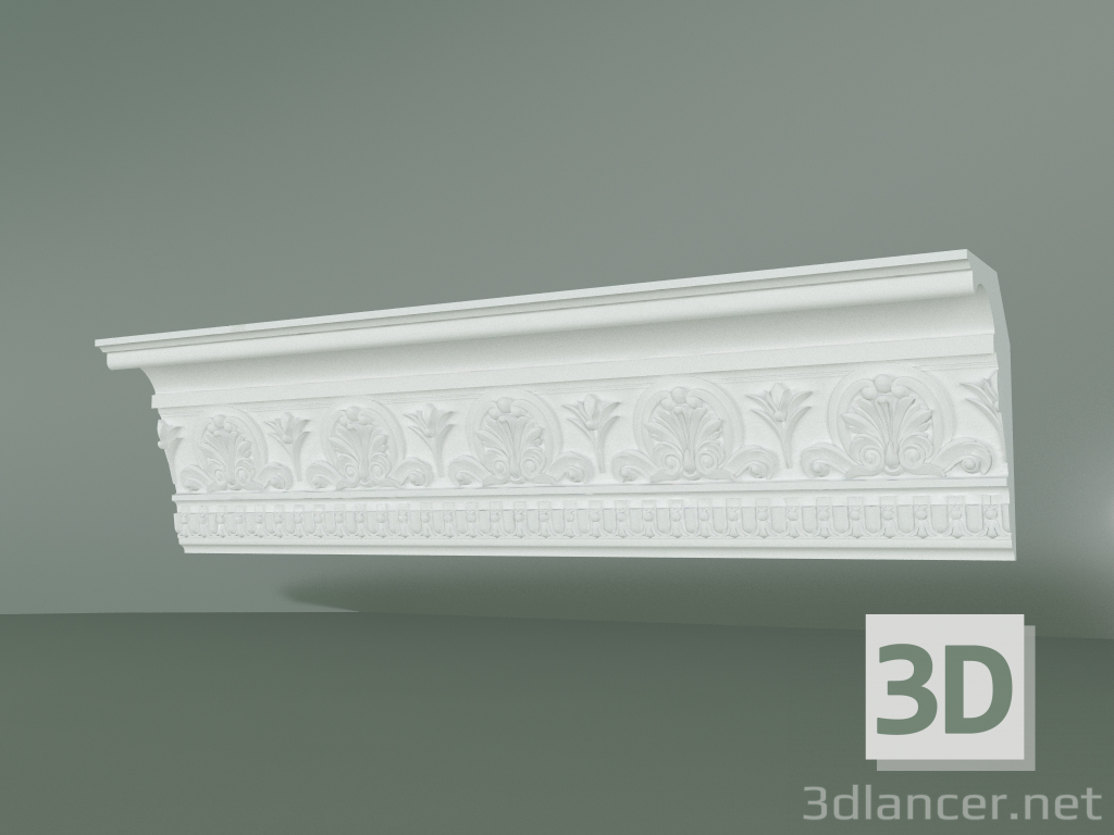 3D modeli KV026 süslemeli alçı korniş - önizleme