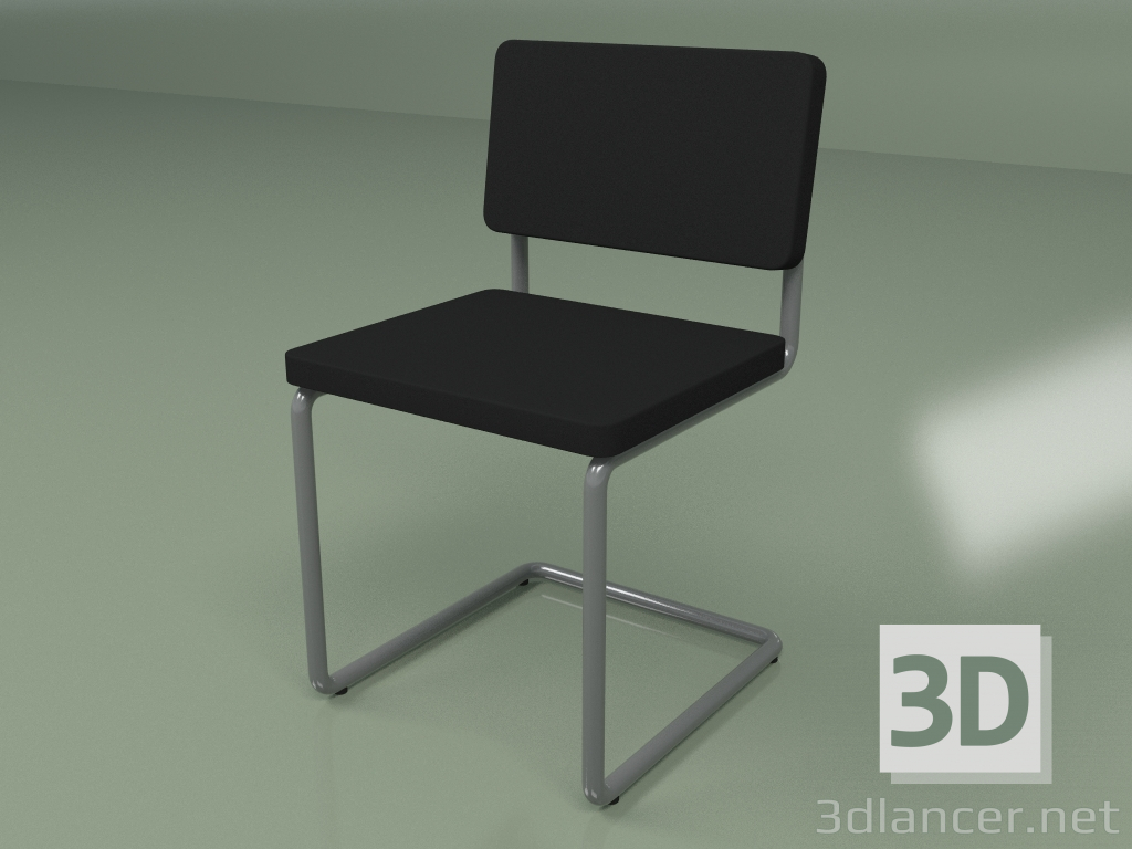 3D Modell Arbeitsstuhl (dunkelgrau) - Vorschau