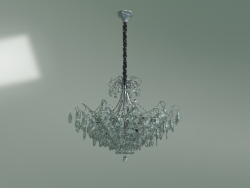 Hanging chandelier 10080-12 (chrome-clear crystal Strotskis)