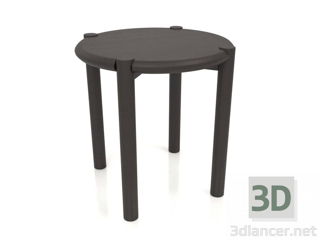 3 डी मॉडल स्टूल (गोल सिरे) (D=420x433, लकड़ी का भूरा गहरा) - पूर्वावलोकन