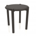 3d model Stool (rounded end) (D=420x433, wood brown dark) - preview
