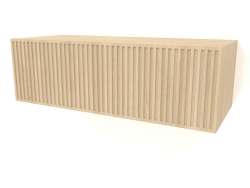 Hanging shelf ST 06 (1 corrugated door, 800x315x250, wood white)