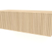 3 डी मॉडल हैंगिंग शेल्फ एसटी 06 (1 नालीदार दरवाजा, 800x315x250, लकड़ी सफेद) - पूर्वावलोकन