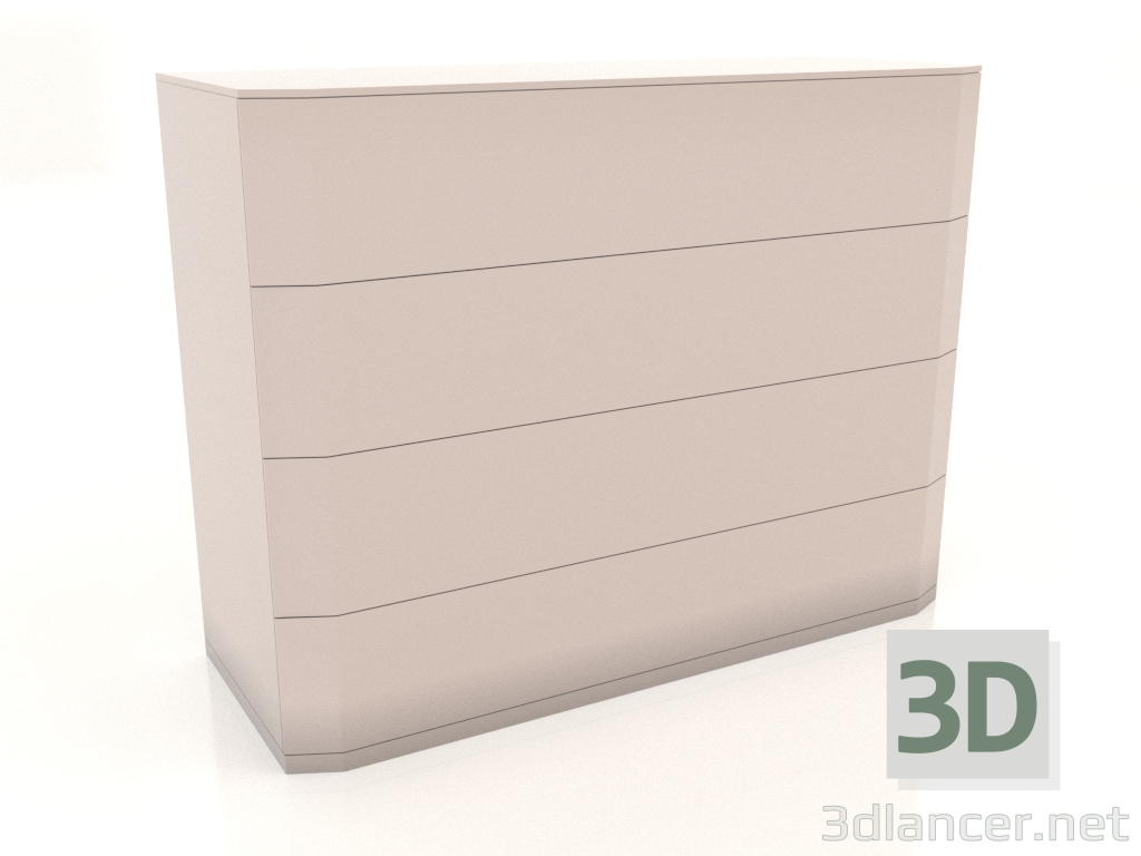 3d model Chest of drawers Aragon (mocha) - preview