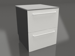 Cabinet 2 drawers 60 cm (white)