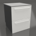 3d model Mueble 2 cajones 60 cm (blanco) - vista previa