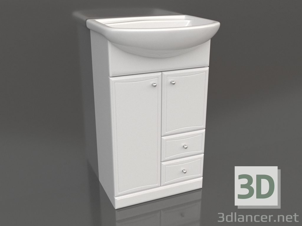 modello 3D Mobile da terra 55 cm (Ba.01.05-2) - anteprima